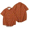 Abbigliamento etnico 2 pezzi Dashiki vestiti africani per uomo camicia estiva a maniche corte T-shirt da uomo pantaloni larghi stampati casual da spiaggia Kanga