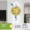 Wall Clocks Acrylic Clock With LED Light Modern Design Living Room Decoration Dining Creative Home Decor