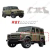 2007-2019y Land Rover Defender 90/110 atualização KAHN widebody pequeno surround leafboard Kit WideBody Grade Exterior do carro Pára-lamas dianteiros traseiros Complemento de capas de pára-choque dianteiro