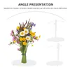 Fiori decorativi Porta bouquet di fiori Supporto staccabile Desktop in ferro per boquet di nozze con telaio di supporto per fissatore fisso artificiale