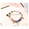 Charm Bracelets Mixed Colors Fashion 925 Sterling Sier Daisies European Beads Fits Style Charms Bracelet Drop Delivery Jewelry Dhovr