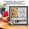 Personlig hundbild Frame Pet Memorial Present Pet Name träram, utan krage DF240113