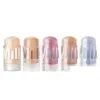 Foundation Primer Milk Makeup Matte Blur Stick Luminous Holographic Highlighter 5 Shades Genuine Quality Imperfection Concealer And B Ot8B0