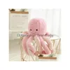 Peluche Interactive Lovely Simation Octopus P Stuffed Toy Soft Animal Home Accessories Cute Doll For Children Stuff Christmas Drop De Dhovf