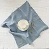 100 Linen Napkin 4pcs Party Table Cloth Dinner Restaurant Home Wedding Fabric Napkins 4545cmSize 240112