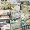 Bed Linen 2 Bedrooms Comforter Sets Cat Duvet Cover 240x220 Full Double Floral Sheets Cute Cherry Single Queen Bedding Set 240113