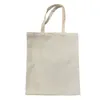 Torby na zakupy biały czysty kolor bawełniany bawełniana bawełniana torebka lniana torebka płócien