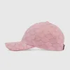 Caps Pink Designer Canvas Baseball Hat para homens Mulheres Bordado Casquette Chapéus com moda preta Designers de homens casuais