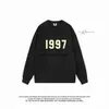 Men's Hoodies Sweatshirts 1997 Letter Graphic Loose Style High Quality Sweater Pullover Street Clothing Autumn Hoodie Retro Casual Topsephemeralew