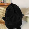 Sacs d'école coréen mignon petit sac à dos dessin animé en peluche filles sac à dos femmes animaux moelleux une épaule sac à main étudiant rose cartable