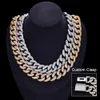 Jn58 Solid Jewelry Custom Lock 18Mm VVS Diamond Iced Out Miami Moissanite 14K Real Gold Link Chain Men's Cuban Necklace