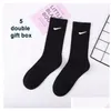 Shoe Parts & Accessories Mens Socks Women High Quality Cotton Classic Ankle Letter Basketball Sports Sock With Box Drop Delivery Shoes Dhpn7