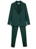 Tailleur pantalone da lavoro OL Set da 2 pezzi per donna Business Interview Uniform Slim Blazer e pantaloni a matita Completo da ufficio per donna Abiti femminili 240112