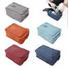 Sacs de rangement 5pcs multifonction diverses couleurs utilisation quotidienne organisateur portable étanche double couche sac à chaussures gym Oxford tissu pliable