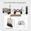 Durable Outdoor Tools 160L Capacity Camping Storage Cart with Carbon Steel Reinforcement and 200kg Load Bearing 240112