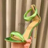 Sandálias stiletto para mulheres gianvitoe rossis designer de luxo zip sapatos de salto alto couro genuíno moda confortável9.5cm salto sandália roma