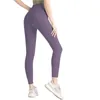 Lu wyrównuj lulelemen kobiet legginsy projektant joga wyrównaj lu cropped stroje lady sport spodni Ćwiczenie fitness zużycie siłowni Slim Fit Pants