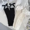 Chaussettes tricotées pour femmes, chauffe-jambes, Lolita, vêtements longs d'automne et d'hiver, garniture en dentelle Kawaii, couverture de mollet, bottes, accessoires Y2k