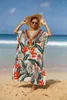 Maillots de bain pour femmes 10 couleurs Beach Kaftan Robe longue pour femme Maillot de bain d'été Cover Up Robes nationales vertes Tenues fendues Bikini Coverup