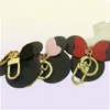 2023 Plauid Designer Mouse Bow Torychains PU Leather Animal Bag del Pendant Charm Girls Auto Capitane Caragonisti Chains Fashion Women Key Rin6531258