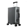 Valises 20/24/28 pouces en aluminium dur chariot bagages de haute qualité mode voyage costume affaires cabine de cabine