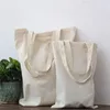 Torby na zakupy biały czysty kolor bawełniany bawełniana bawełniana torebka lniana torebka płócien