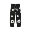 Fleur Impression complète et streetwear surdimensionné pantalon denim Pantalon à capuche pantalon de survêtement