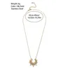 Pendant Necklaces Unique Sun Women Fashion Stainless Steel 18K Gold Color Chain Patry Jewelry Gift