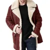 Mens Autumn and Winter Fashion Casual päls Integrated Coat Faux Jacket 240113