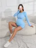 Quick-drying Pregnant Women Yoga Suit Sports Long-sleeved Women's Yoga Suit Summer Sports Suit Women's Belly-supporting Yoga Suit