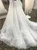 Saia destacável para vestidos de noiva Papticoat Four Camadas Tule Tulle Flit Slit Removable Court Train para roupas de noiva