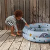 Piscina inflable para bebés, piscina para niños para el hogar, piscina para niños al aire libre, cerca redonda de PVC suave, espacio para jugar, piscina para baño 240112