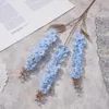 Simulation de fleur de mariage Delphinium Chiyodae jacinthe trijumeau Violet disposition de l'itinéraire de mariage fausse fleur fleur en soie Y-