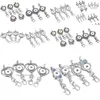 Noosa Snap Bouton Bijoux Porte-clés Porte-clés Strass Amour Coeur 18Mm Chaînes Porte-Bricolage Lanière Livraison Directe Dhvlb