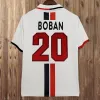 91 92 VAN BASTEN BOBAN Camisetas de fútbol retro para hombre MALDINI SHEVCHENKO BOBAN RUI COSTA KAKA NESTA INZAGHI Local Visitante Tercera camiseta de fútbol