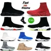 Tasarımcılar Hızlar 2.0 Sıradan Ayakkabı Platformu Spor Sneaker Erkek Kadınlar Tripler S Socks Boots Marka Siyah Beyaz Mavi Işık Yakut Grafiti Yüksek
