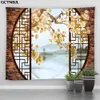 Ancient Chinese Style Landscape Big Tapestry Screen Arch Garden Natural Scenery Patio Home Decor Wall Hanging Wall Tapestries 240113