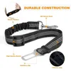 Dog Collars Leash Seat Safety Elastic Rope Accessories Leads Reflective Pet Harness Belt Supplies Car Traction Retractable S