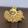 Cluster-Ringe, exquisiter hohler Phönix-Ring für Mädchen, Braut, Hochzeit, Zubehör, Vintage-Gold, Tier-Design, Frauen, Jahrestag, verstellbar