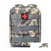 Paquets de premiers secours Sacs Emt de premiers secours Tactique Ifak Pochette médicale Molle Utilitaire militaire Med Urgence Edc Pochettes Survie en plein air K Dhm4G