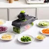 Vegetables Chopper Pro Onion Multifunctional 16 in 1 Food Kitchen Slicer Dicer Cutter Veggie Chopper Carrot and Garlic Container 240113