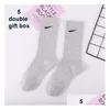 Shoe Parts & Accessories Mens Socks Women High Quality Cotton Classic Ankle Letter Basketball Sports Sock With Box Drop Delivery Shoes Dhpn7