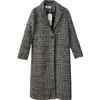 Autumn/Winter Korean version Woolen Coat Kvinnor i mitten av kappa Slim Fit British Plaid Tyg Windbreaker Women S-2XL 240113