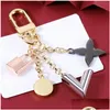 Mode Luxe Sleutelhangers Mannen Designer Autosleutelhanger Vrouwen Tassen Liefhebbers Sleutelhangers Gouden Gesp Kettingen Letters Lock Drop Delivery Dhlla