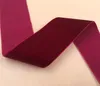 15quot 38cm 38mm burgundy اللون الوجه واحد مخملي الشريط فيلور أشرطة حزام الملحقات DIY 12yards3868582