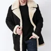 남성 가을과 겨울 패션 캐주얼 모피 통합 코트 가짜 재킷 240113