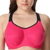 Reggiseno sportivo da donna Copertura completa X Supporto con ferretto per la schiena Controllo del rimbalzo Solido Lingerie attiva 36 38 40 42 C D DD E 240113