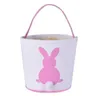 Cesta de conejito de Pascua Orejas de cola de conejo Bolsas de barril Cestas de dulces para niños Fiesta Festival Caramelos Huevos de Pascua Bolsas de almacenamiento Bolsos de conejito BJ