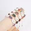 Strand Beaded Bracelet Sea Shell Originality Colour Eye Hand Knitting Bohemia Adjustable Tide Simple Rice Bead