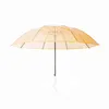 Paraplyer av hög kvalitet paraply transparenta långa handtag män och kvinnor solid halvmåne kreativa 2024